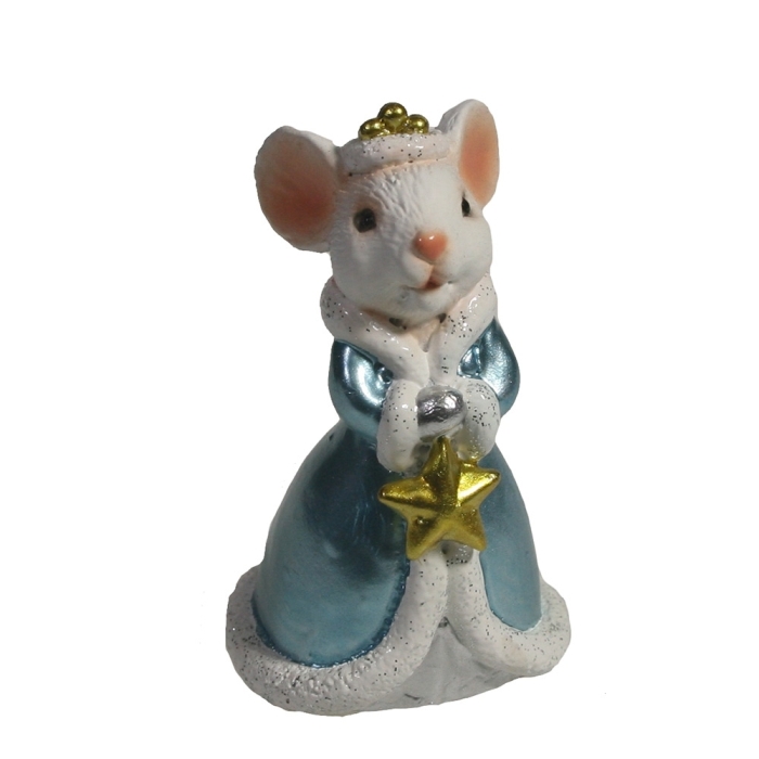 Фигурка декоративная Мышка Николь (белая) - купить с доставкой
