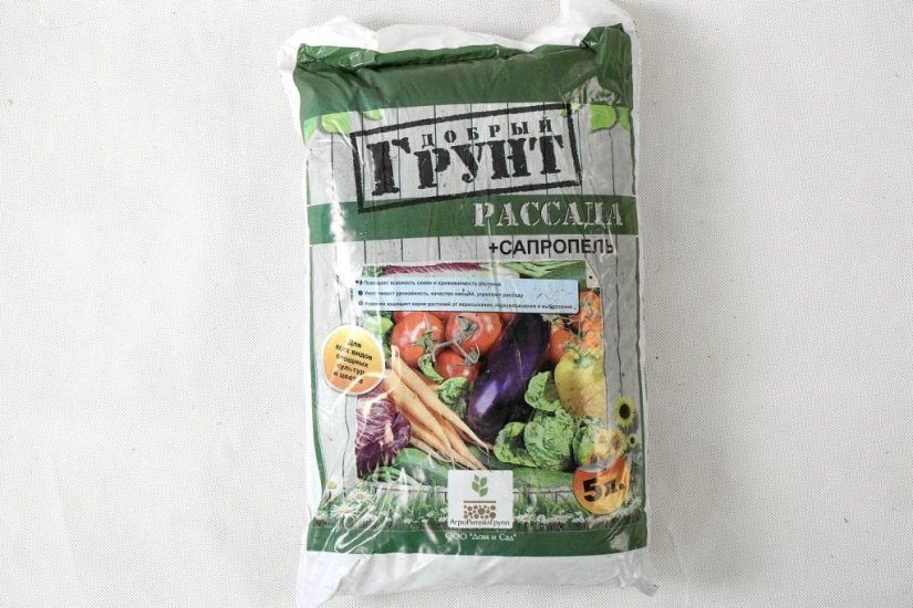 Грунт для рассады + сапропель