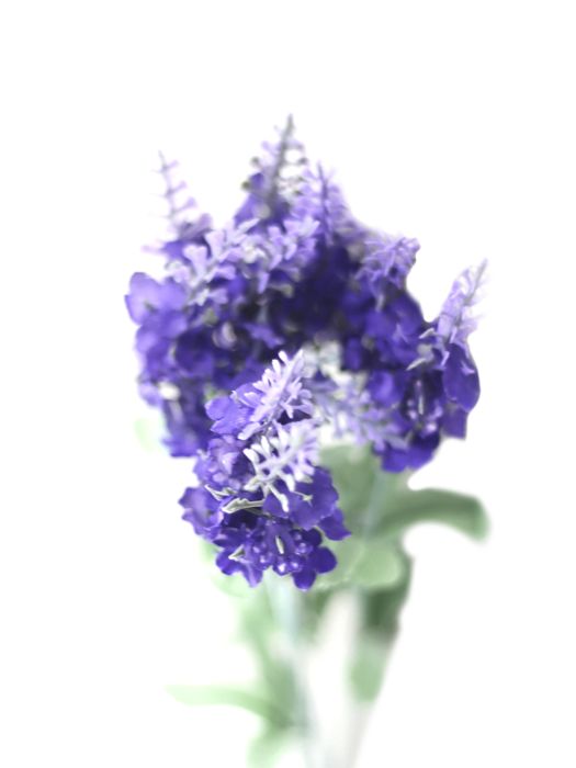 Ветка искусственных цветов Фиолетовая Лаванда