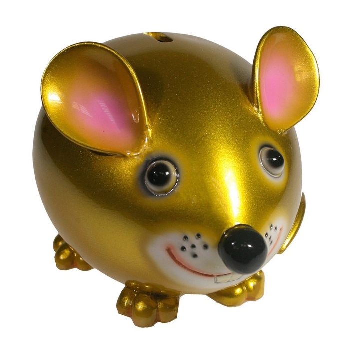 

копилка мышка бося, яркое золото, купить копилка мышка бося, яркое золото