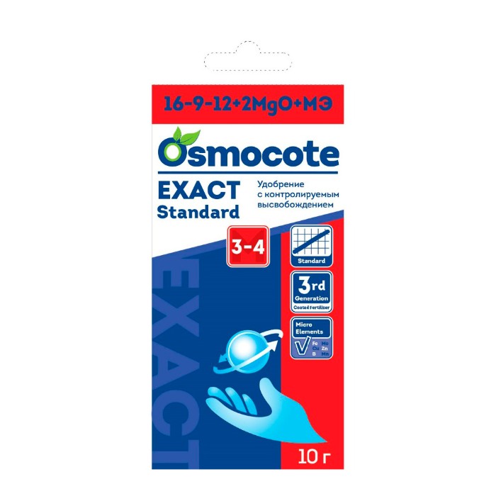 

Удобрение Осмокот Экзакт Стандарт (Osmocote Exact Standard) 3-4 мес, 10г