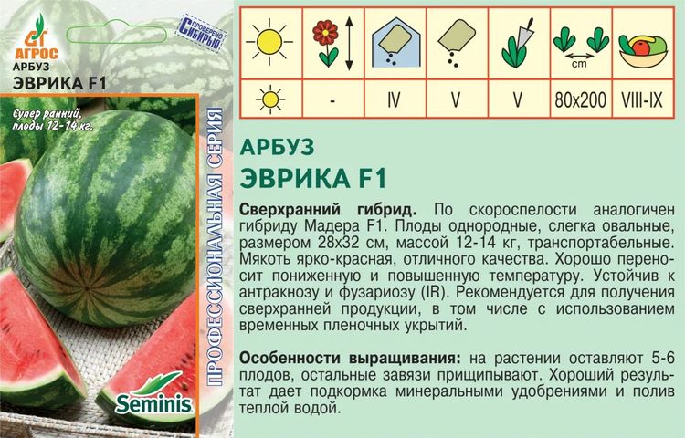 Арбуз Эврика F1