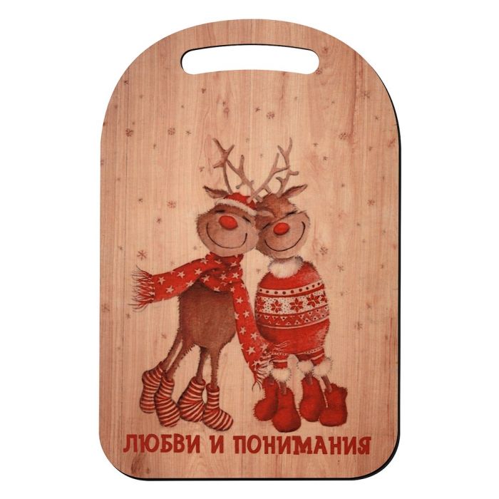 

Кухонный инвентарь Доска разделочная Любви и понимания, 29х18,5см