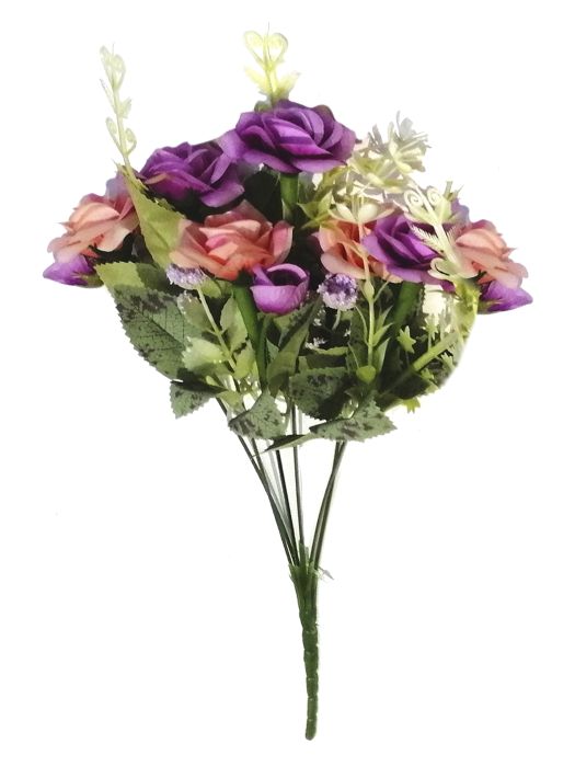 Букет искусственных цветов Разноцветные Розы - купить с доставкой
