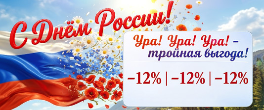 Тройной удар по ценам ко Дню России!