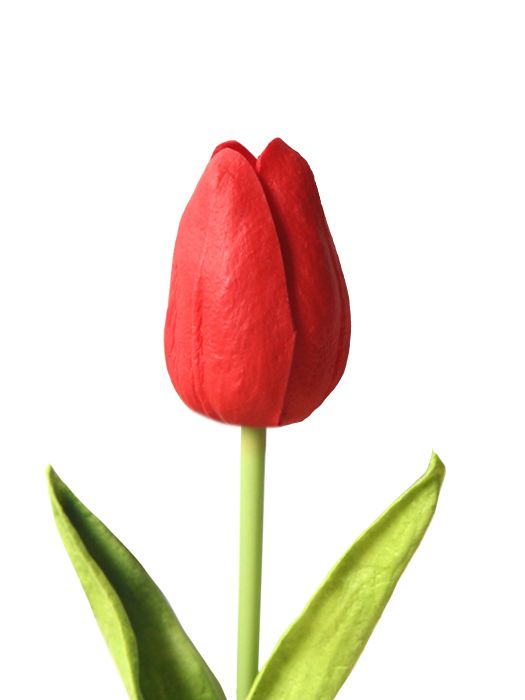 Искусственный цветок Красный Тюльпан - купить с доставкой