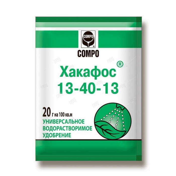 Водорастворимое удобрение COMPO Хакафос 13-40-13 нач. фаза роста, 20г