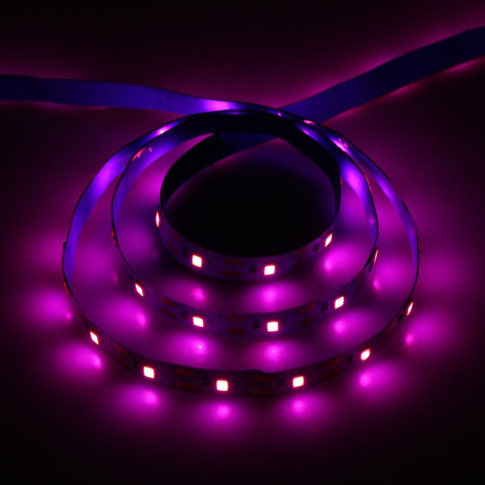 Фитолента светодиодная, 5 В, SMD5050, 1 м, IP20, 6.2 Вт, 60 LED/м, USB, мультиспектр
