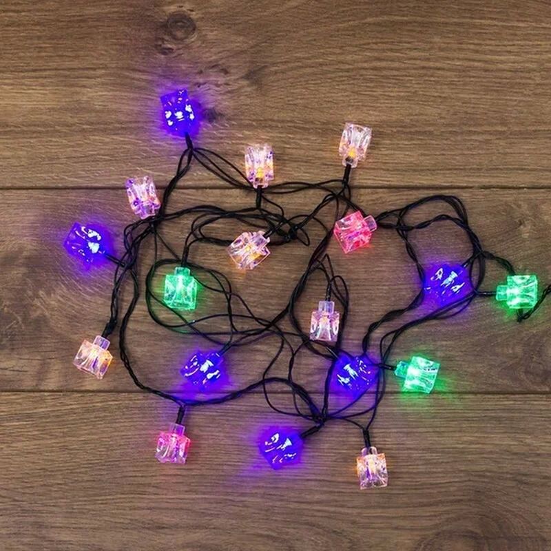 

Новогоднее украшение Гирлянда светодиодная Кубики 20 LED мультиколор