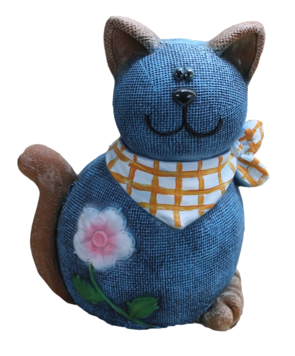 Кошка Джинсовая, 37см