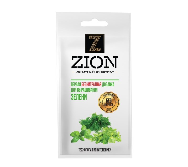 Ионитный субстрат - ZION (Цион) для зелени, саше 30 г - купить с доставкой