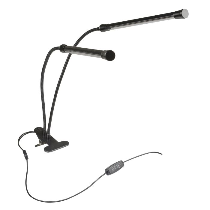 Фитосветильникс таймером, на прищепке ULT-P33-15W/SPSB/TM IP40 BLACK