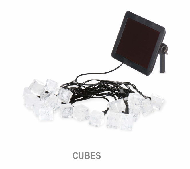 Светильник на солнечных батареях Сubes 20LED