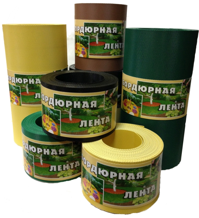 Лента бордюрная коричневая, 10х900см