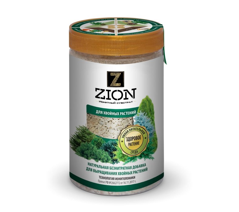 Ионитный субстрат - ZION (Цион) для хвойных растений, 700г