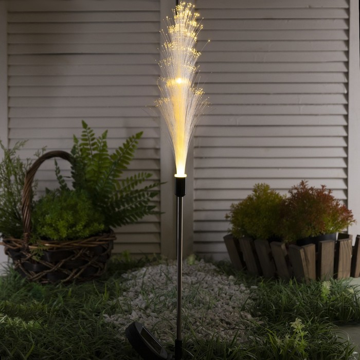 Садовый светильник на солнечной батарее Колос, 85 см, свечение теплое белое - купить с доставкой