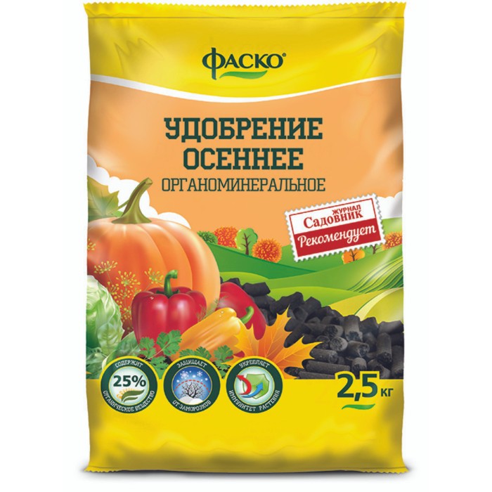 

Удобрение сухое Осень гранулированное, 2,5 кг