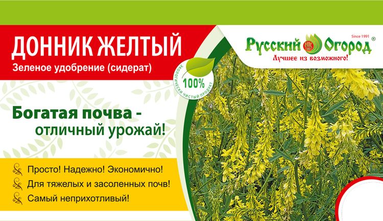 Сидерат Донник желтый 