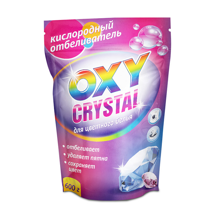 Кислородный отбеливатель Oxy crystal для цветного белья, 600 г