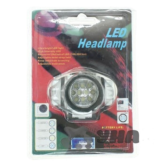 Фонарик налобный, 12LED
