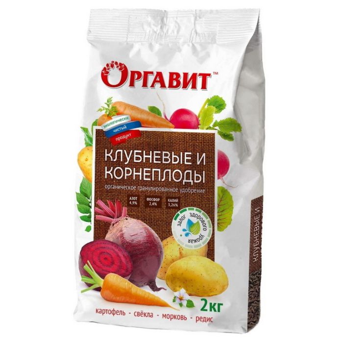 

Удобрение органическое гранулированное Клубневые и Корнеплоды, 2кг
