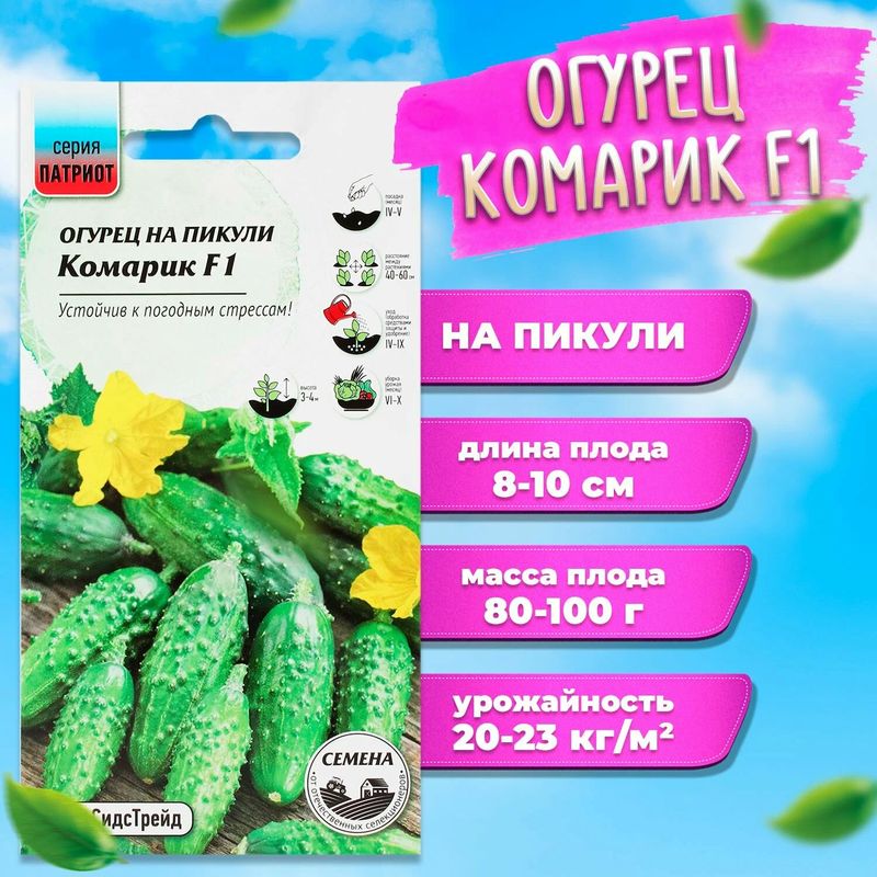 

огурец на пикули комарик f1 семена, огурец на пикули комарик f1 семена купить