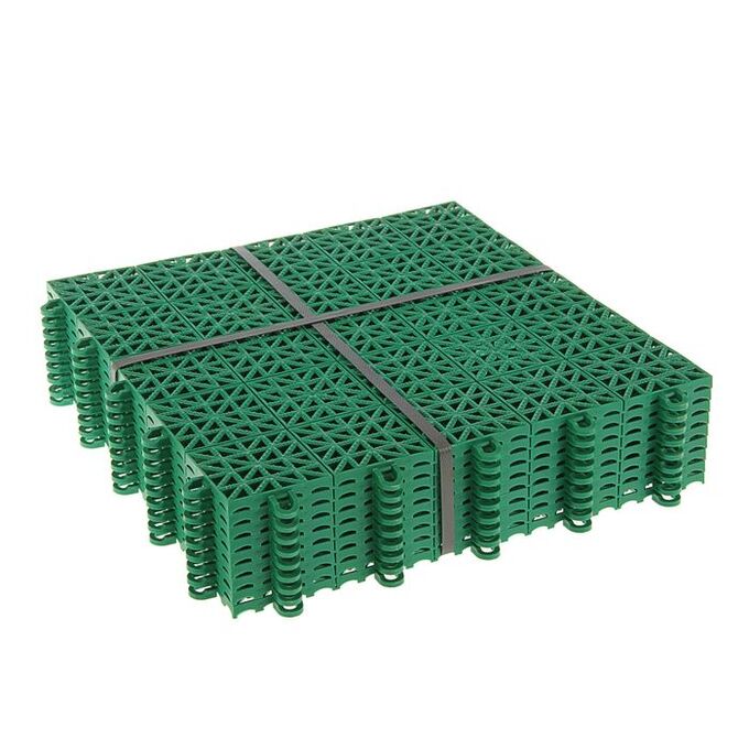 Универсальное пластиковое покрытие зеленое 6 шт.