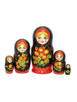 Матрешка Ягодка Хохлома - купить с доставкой