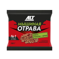 Мышиная отрава №1 от мышей, зерно, 100г - купить с доставкой