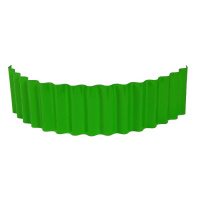 Ограждение для клумбы Волна, 110 × 24 см, зеленое - купить с доставкой