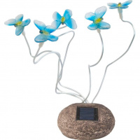 Садовый светильник Бабочки, синие 712B-CD  - купить с доставкой