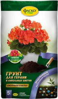 Грунт для Герани и ампельных цветов Цветочное счастье, 5л - купить с доставкой