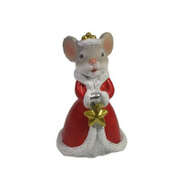 Фигурка декоративная Мышка Николь (серая) - купить с доставкой