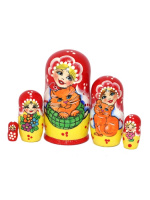 Матрешка Девочка с котом - купить с доставкой