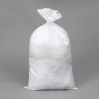 Мешок ПП на 50 кг, с завязкой, белый, 55 × 92 см - купить с доставкой