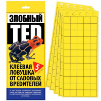 Клеевая ловушка от сад. вред. Злобный ТЭД, 5пластин - купить с доставкой