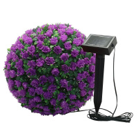 Садовый светильник Цветочный шар, фиолетовый - купить с доставкой
