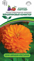 Цинния махровая Барышня-крестьянка Мандариновый Конфитюр - купить с доставкой