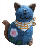 Кошка Джинсовая, 37см - купить с доставкой