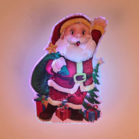 Световая картинка на магните Дед Мороз - купить с доставкой