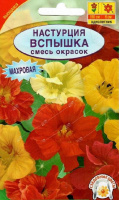Настурция Вспышка, смесь окрасок - купить с доставкой