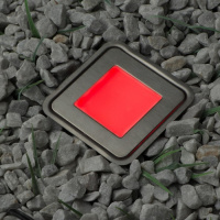 Светильник тротуарный квадратный, красный - купить с доставкой
