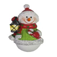 Магнит Снеговик с фонариком - купить с доставкой