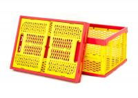 Ящик складной, красный/желтый - купить с доставкой