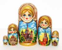 Матрешка Москва бежевая - купить с доставкой