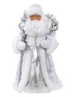 Дед Мороз в серебряном костюме, 30 см - купить с доставкой