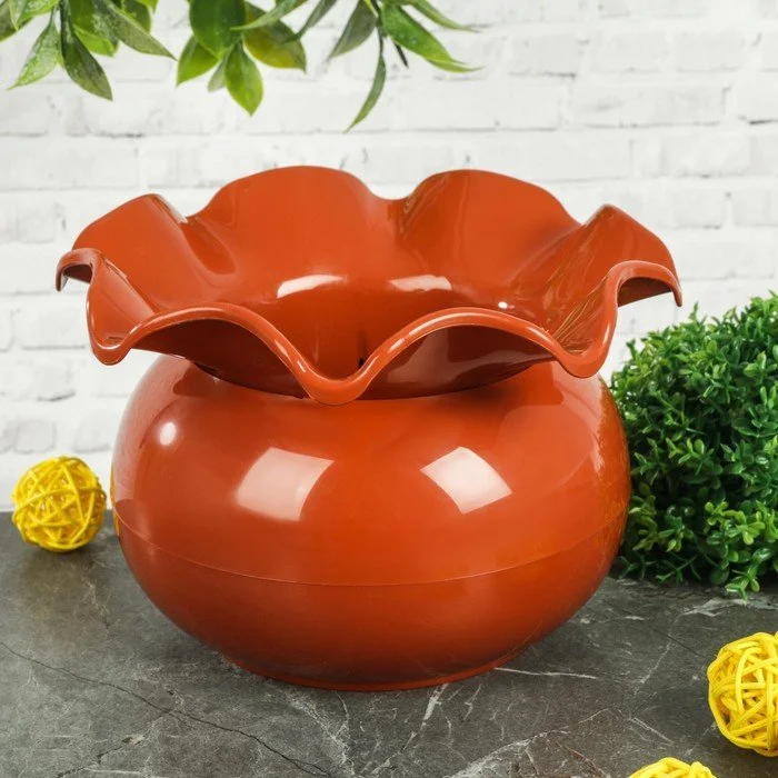 Купить Горшок цветочный для фиалок Аленький цветочек (цвет глина) в ...